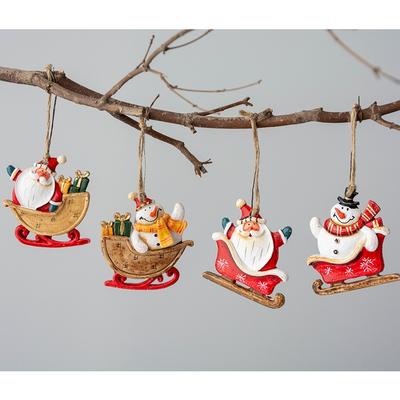 Weihnachtsbaumschmuck Cartoon Weihnachtsmann Rentier Schmuck Heimurlaub Weihnachtsdekorationen Weihnachtsschmuck Geschenke