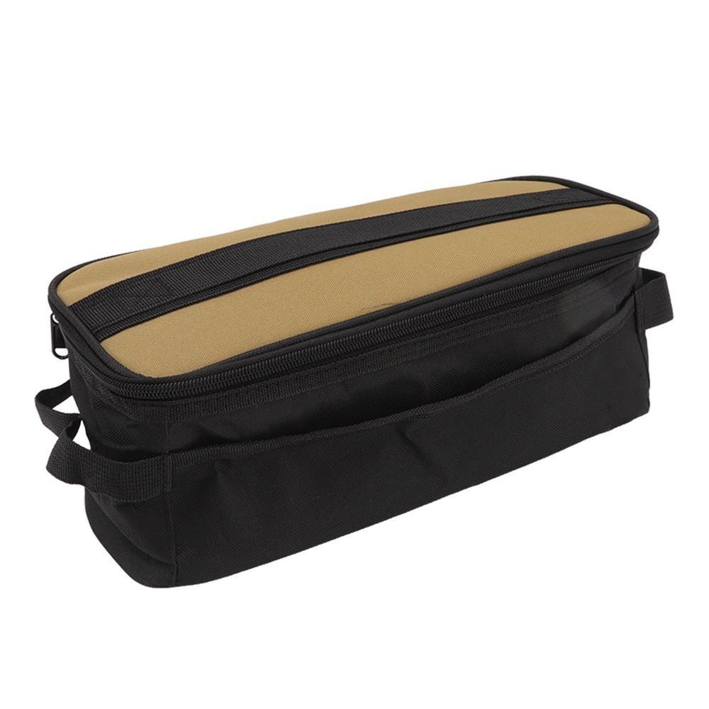 Double Zipper Camping Storage Bag Oxford Cloth Outdoor Organizer Bag  Self-Driving Travel Cooker Storage Bag