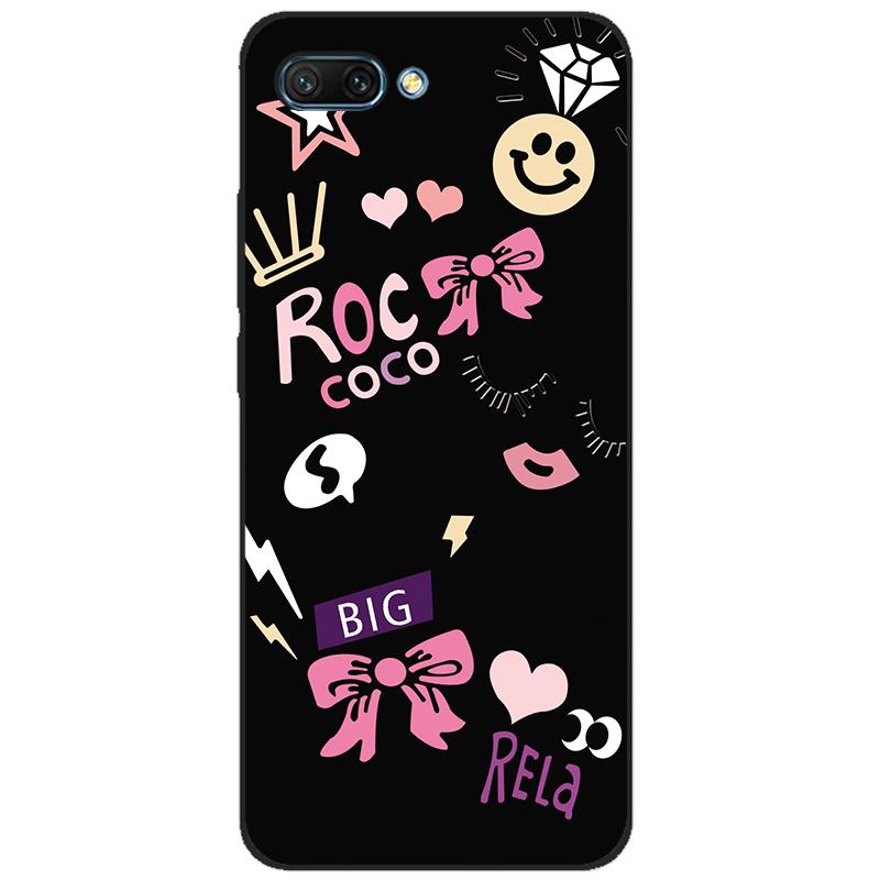 For honor 10 case soft silicon tpu back phone cover for huawei honor 10 Case Etui protective printing coque black tpu case