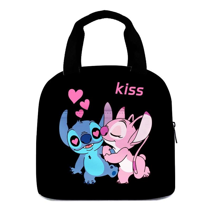 Stitch Lunch Cartoon Bag Oxford Insulated Lunchbox Aluminium Foil Bags Picnic