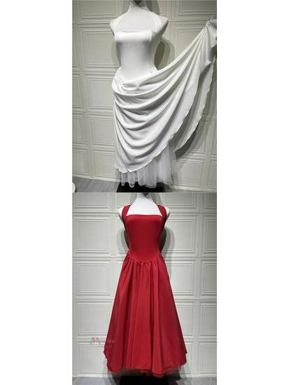 Damen-Abendkleid mit voluminösem Rock und Schnürung