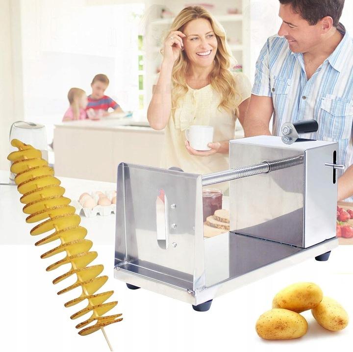 Macchina professionale per patate a spirale su bastoncino