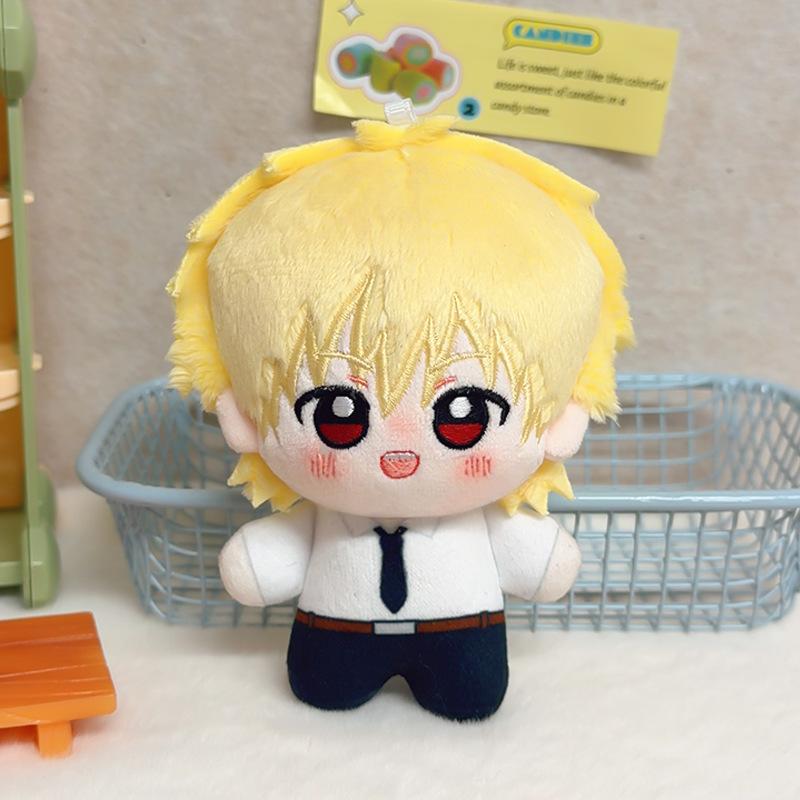 10cm Chainsaw Man Plüschtiere Cartoon Niedlich Weich Gefüllt Anime Makima Power Schlüsselanhänger Puppen Für Kinder Geburtstag Weihnachtsgeschenk
