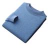 Maglione da uomo in cashmere a collo alto a metà: Maglione a maniche lunghe in pura lana per Autunno/Inverno, tinta unita, strato base spesso.
