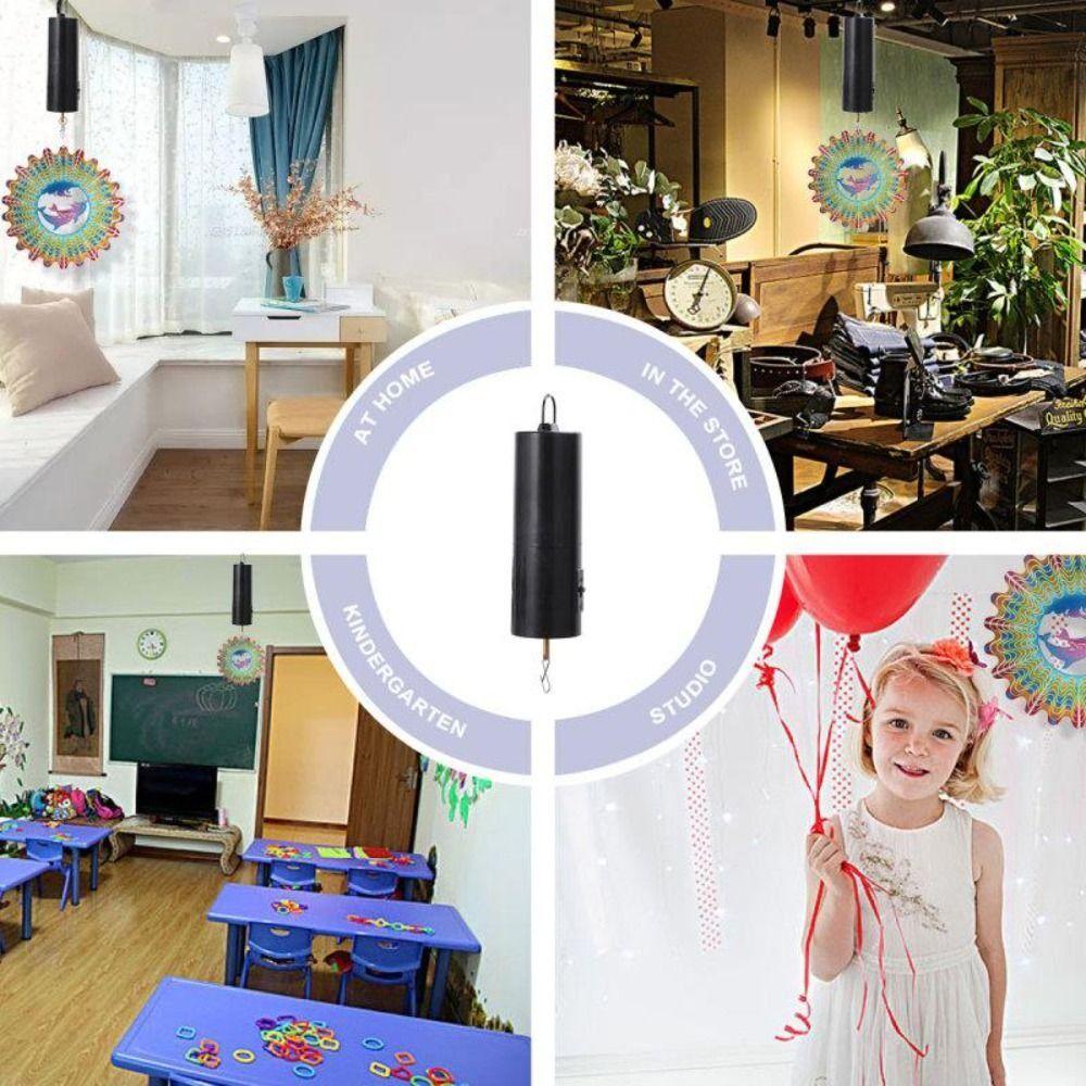 Rotating Windbell Motor Battery Driven Motor Black Rotating Motor Christmas Decorative Windbell Accessories