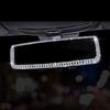 Rhinestone Car Interior Rearview Mirror Decor Charm Crystal Bling Diamond Ornament Rear View Mirror Cover Women Auto Accessories