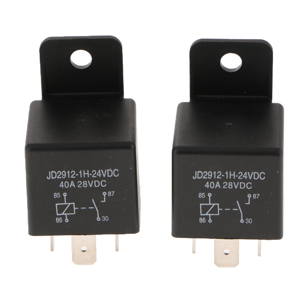5p Vehicle-Mounted Black Relay Waterproof 24V 10A