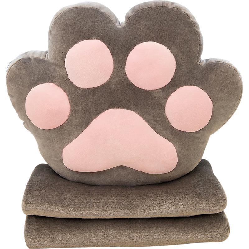 Multifunctional Plush Dual-Use Pillow Blanket