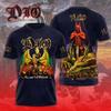 Heavy Metal Rock Band Dio Pattern 3D Printed T-shirt Men's Fashion Harajuku Short Sleeved Top Street Trend Hip-hop Dio Funnny Clothing