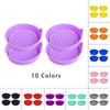 4pcs Diamond Car Cup Holder Insert Coaster Water Cup Drink Bottle Anti-slip Mat Washable Silicone Mat Car Accessories