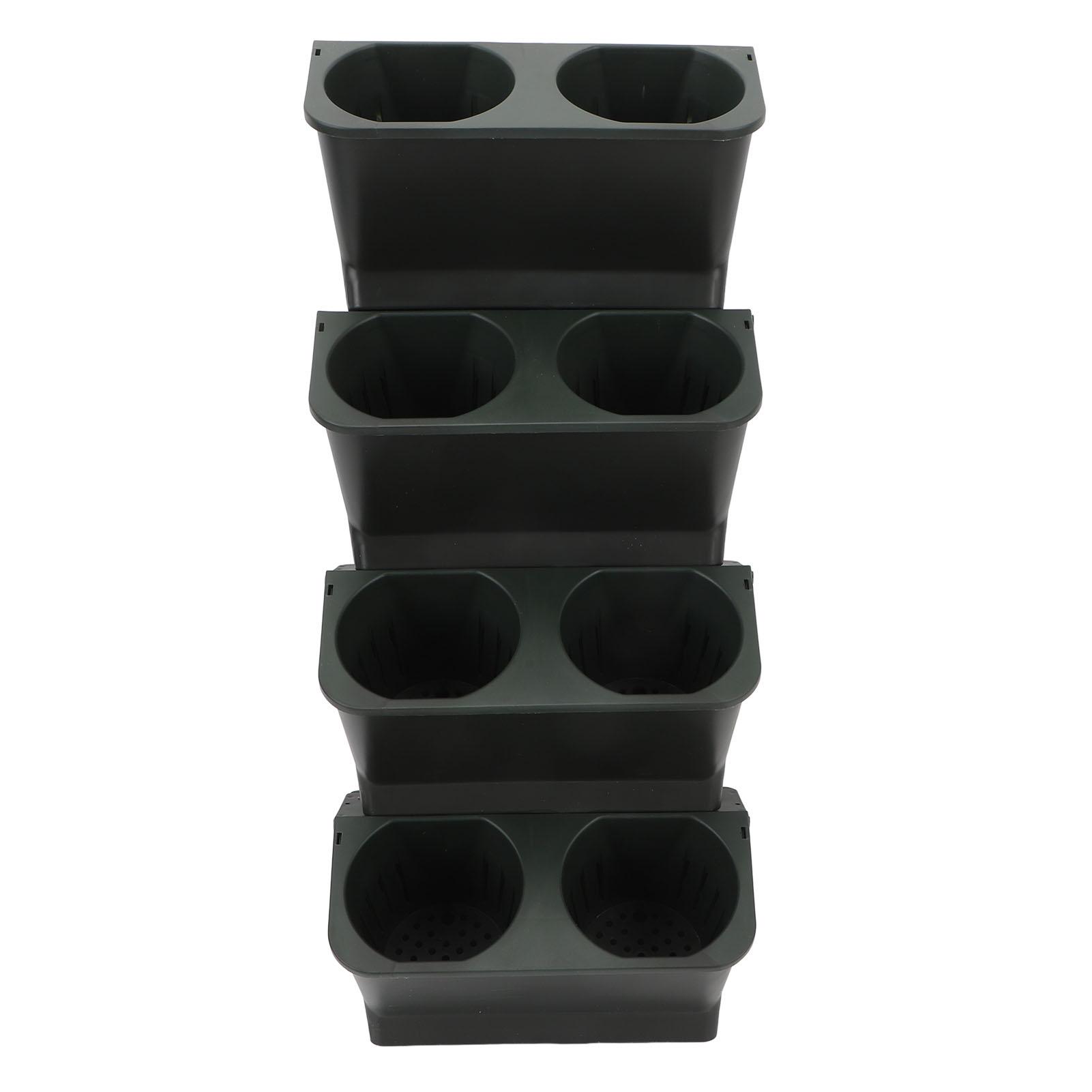 

Hanging Planter Boxs Wall Planter for Indoor Outdoor Vertical Planter for Garden Balcony Yards Home Decor Green Black зелёный