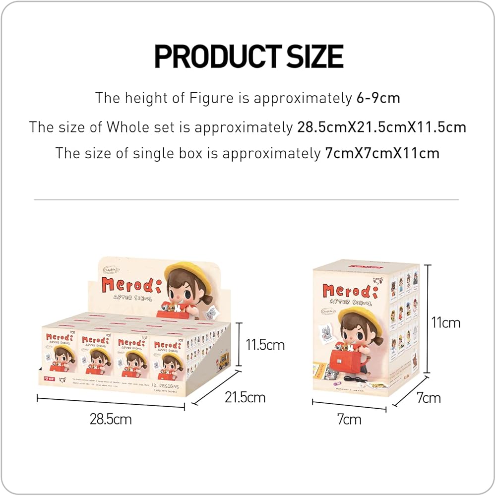 Pop Mart Merodi After School Series Blind Box Figure 1 Piece Premium Toy Original Character Collectible