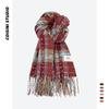 Plaid scarf women's Korean atmosphere imitation cashmere shawl autumn and winter new Korean version versatile warm atmosphere scarf