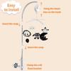 Baby Crib Mobile for Crib with Hanging Rotating Toys, Nursery Mobile with Music Box, Black and White Mobile for Baby Newborns 0-24 Months