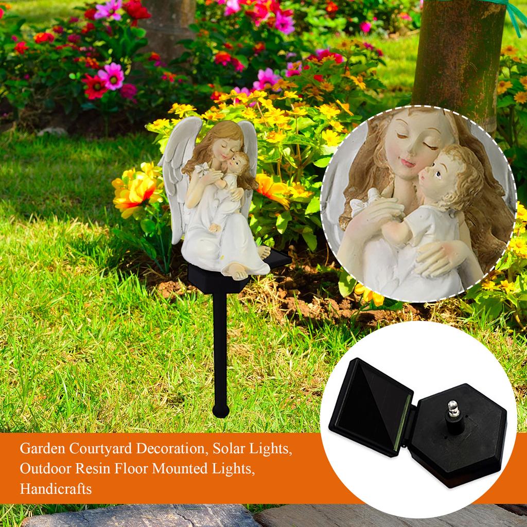 Garden Courtyard Decoration, Solar Lights, Outdoor Resin Floor Mounted Lights, Handicrafts