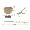Japanese Thickened Rectangular Compartment Plate - Rice Husk Material, Deepened Sections for Adult Meal Serving