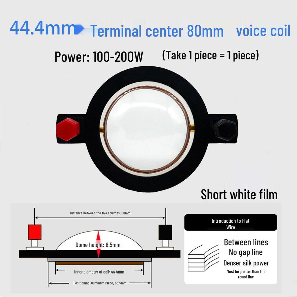High-Frequency Speaker Voice Coil Diaphragm for 25-75 Core, Round Flat Wire Horn Repair