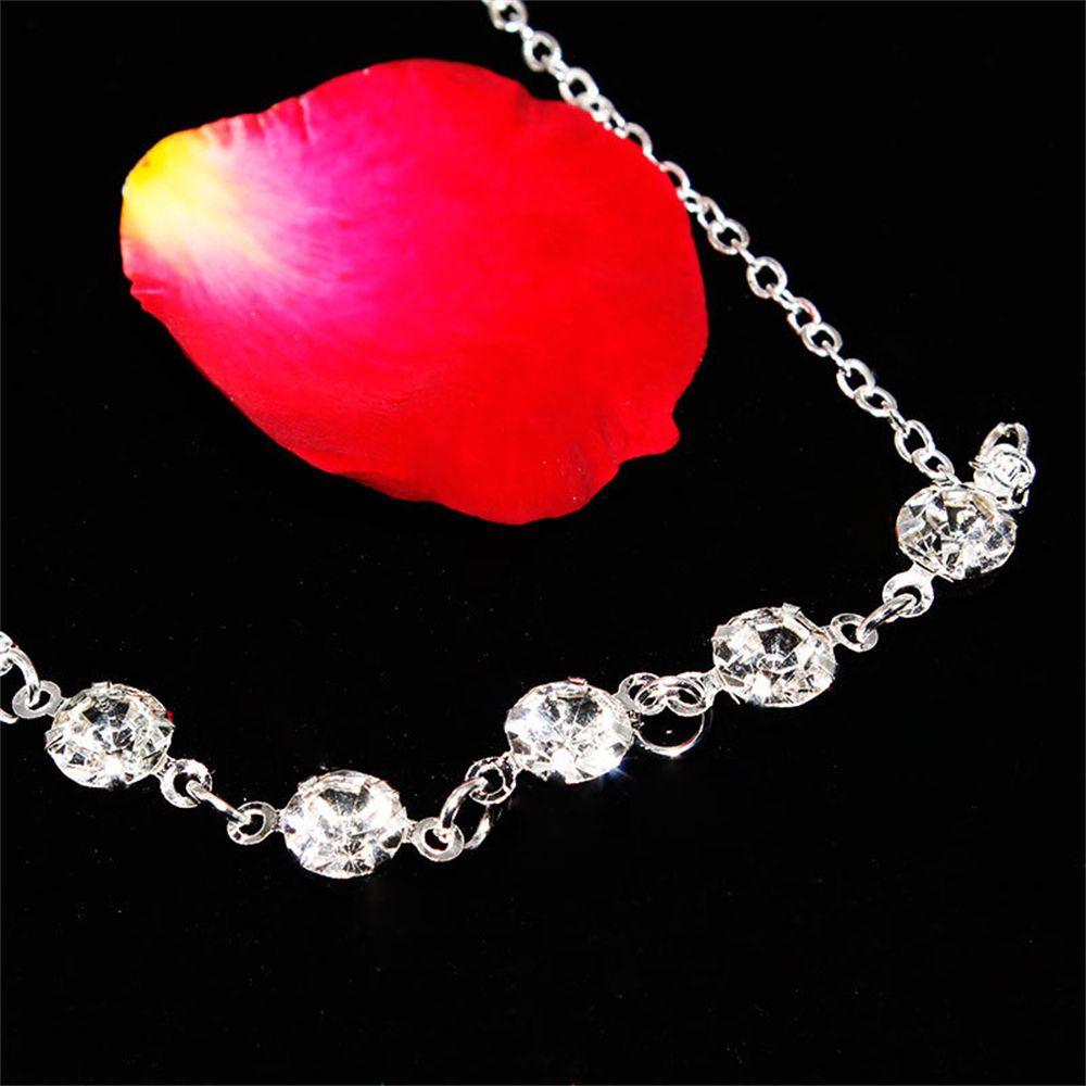 Ankle Gold Silver Birthday Gift Crystal Summer Beach Foot Chains Rhinestone Anklets Sandal Barefoot