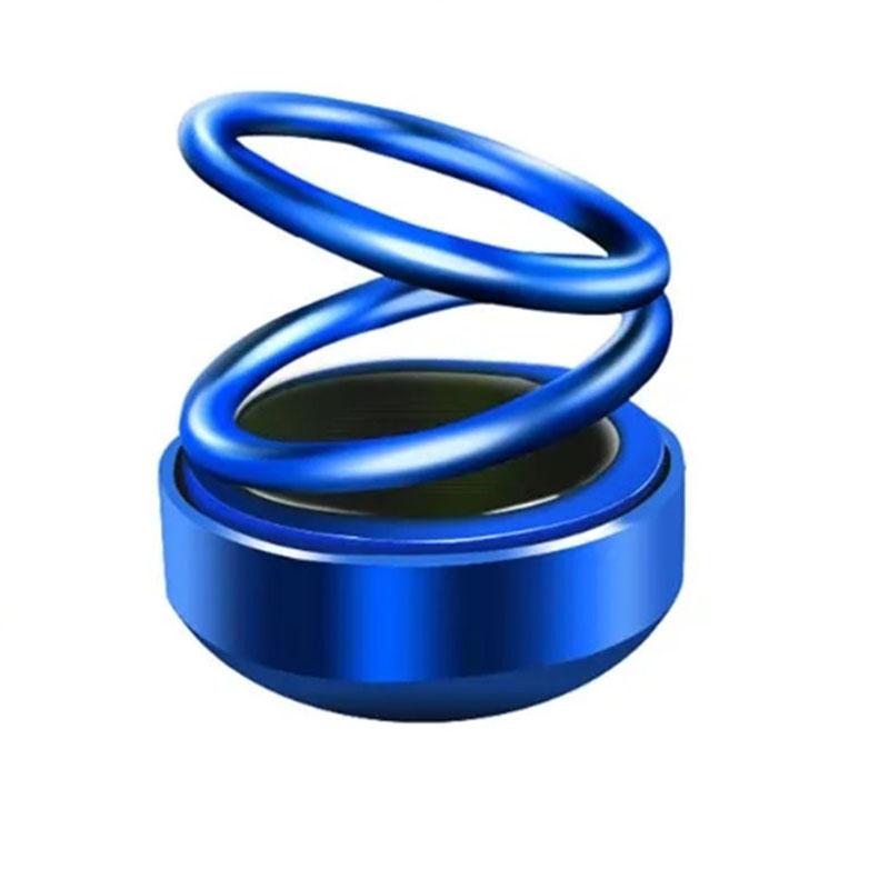 

Автомобильный освежитель воздуха для ароматерапии на солнечной энергии, двойное кольцо, вращающееся украшение для приборной панели, экологический автодиффузор, парфюмерия