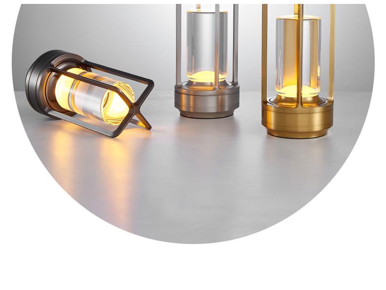 Rechargeable LED Desk Lamp: Portable Outdoor Camping and Bedroom Night Light with Eye Protection