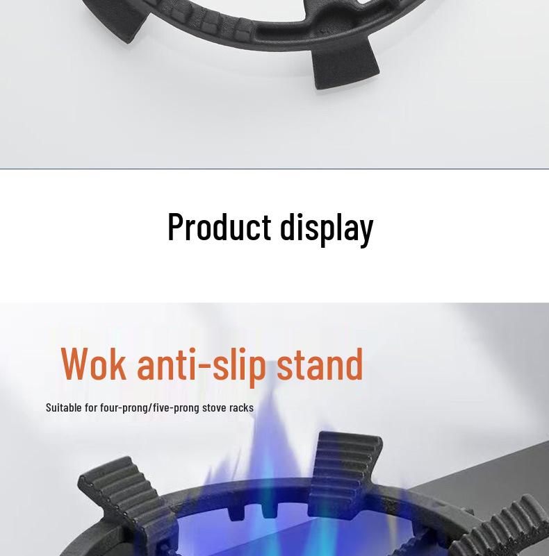 Universal Gas Stove Anti-Slip Trivet: Milk Pot and Small Pot Stand with Four or Five Prongs.