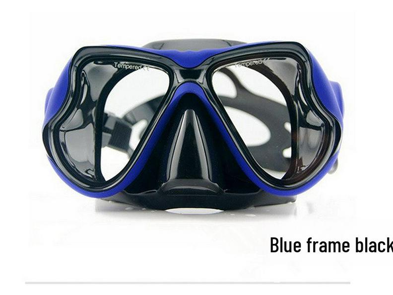 Large Frame Myopia Diving Mask with Tempered Glass and Liquid Silicone