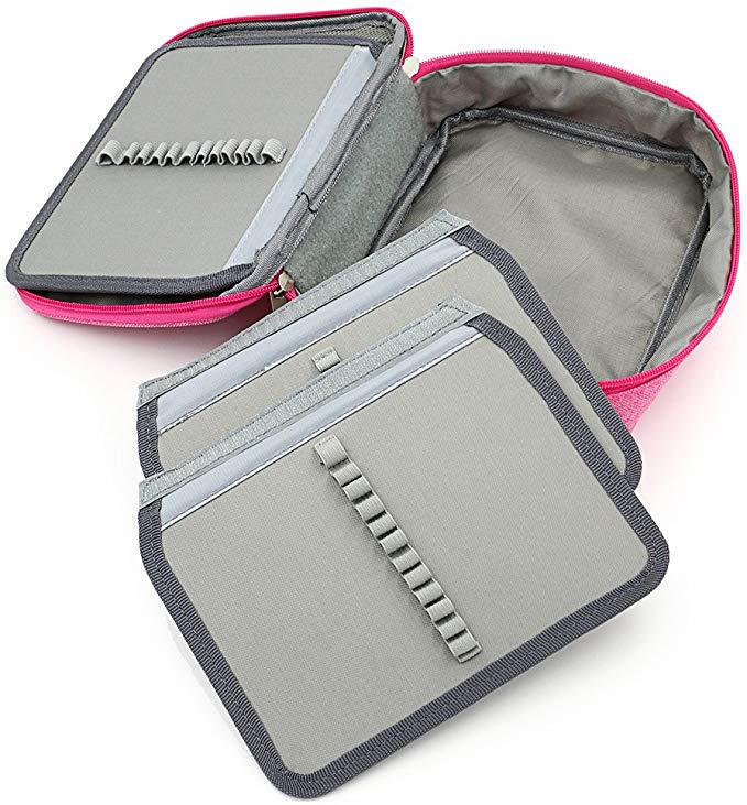 Estuche impermeable de gran capacidad para lápices - Organizador de bocetos y papelería para estudiantes - 72 colores