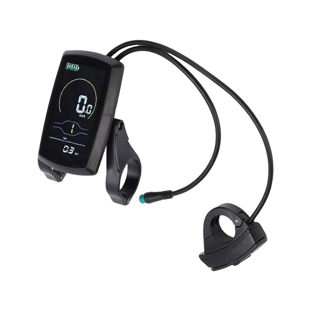 Electric Bike LCD Display Meter ABS Speedometer Odometer Electric Bike Screen Panel for Replacement