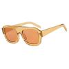 Luxury Square Sunglasses For Women New Vintage Thick Frame Leopard Orange Sun Glasses Female  Fashion Polygon Flat Top Eyewear