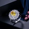 Ladies' Hand Jewelry, Trendy And Exquisite Zircon Ring Ring.