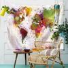 Akvarel Mapa světa Tapiserie Abstraktní umění Obraz Závěsná Tapestry Tapestry Beach Throw Deka Jóga Mat Badsheet