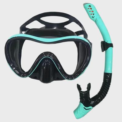 Full Dry Silicone Snorkel Set: Diving Mask, Snorkeling Goggles & Breathing Tube