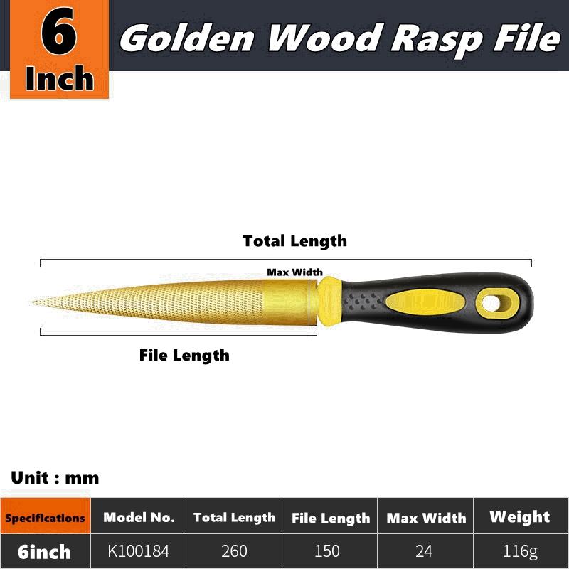 4"/6"/8"/10"/12" High Carbon Steel Tapered Rasp File Wooden Carving File Needle File Set Wood Working Rasp Files Tools
