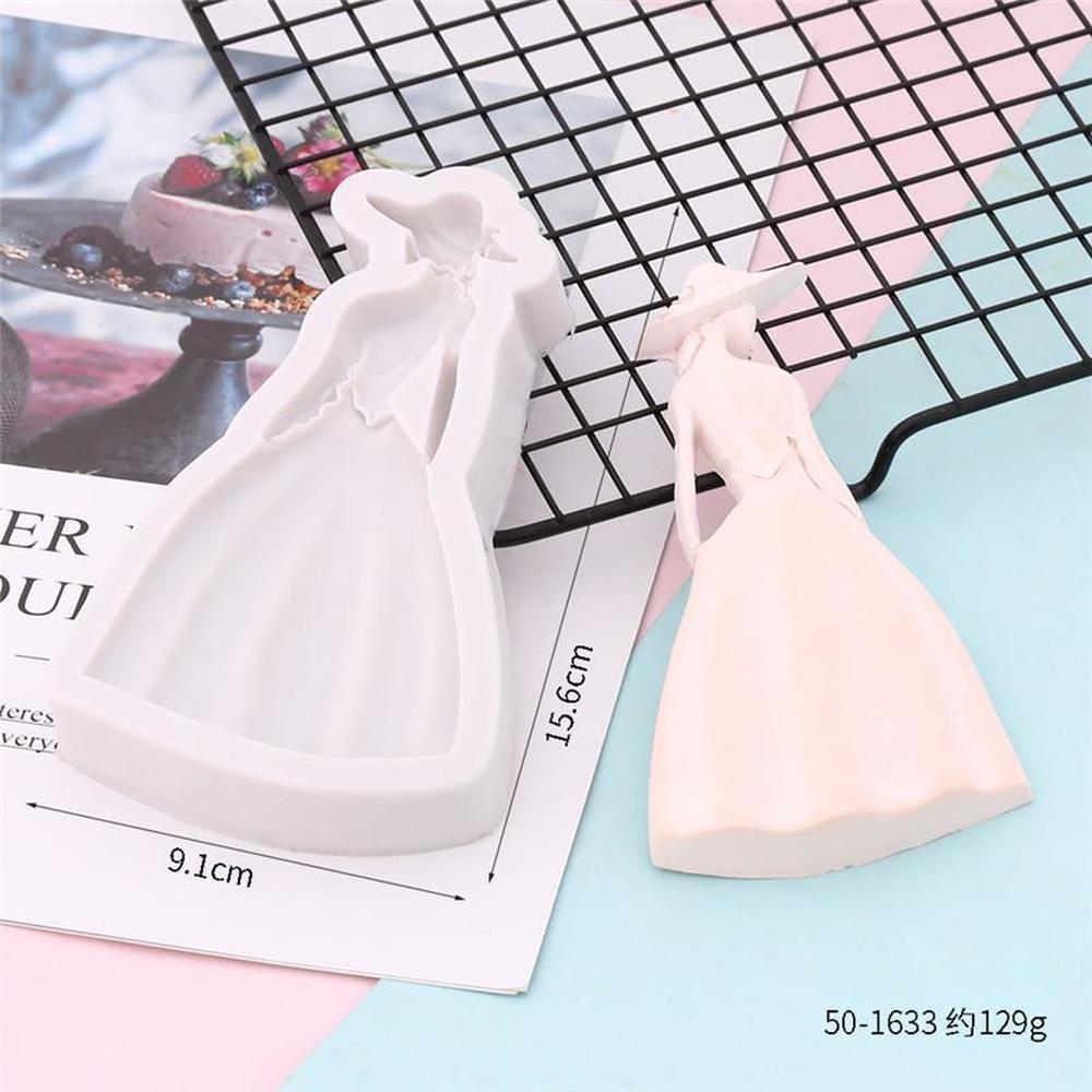 DIY Fondant Silikonform Mädchen Prinzessin Königin Fondant Kuchen Silikonform Schokoladenkuchenform