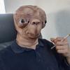 Realistic ET Alien Latex Mask Halloween Carnival Party Movie E.T. the Extra-Terrestrial Cosplay Creepy E.T. Alien Full Head Mask
