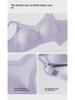 Adjustable Gathered Support Wireless Bra with Soft Jelly Strips