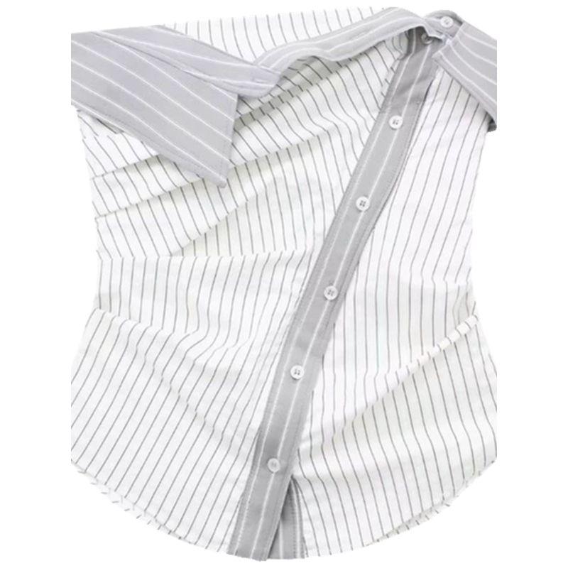 Fashion Style 2024 Spring/Summer New Arrival Silm All-Matching Striped Tube Top Tops Sleeveless Shirt 3067023 064