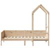 VidaXL Lit de jour avec toit 80x200 cm bois de pin massif, canapé-lit, canapé-lit de jour, lit de nuit, lit d’invité, lit 3282254
