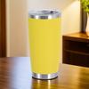 20oz Stainless Steel Travel Mug with Clear Lid - Durable 304 Stainless, Double-Wall Vacuum Insulated for Hot & Cold