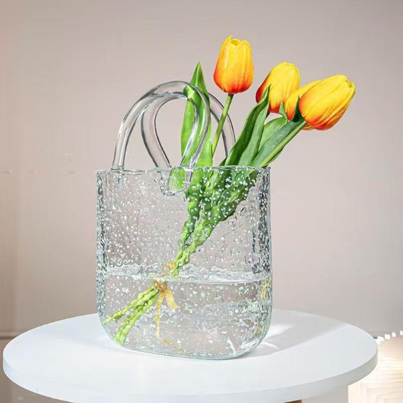 Artystyczne Fluorescencyjne Szklane Wazony Miękko Świecące w Ciemności Pojemniki na Kwiaty Wazony do Nowoczesnych Domów Wiejskich Dekoracja Półki Domowej