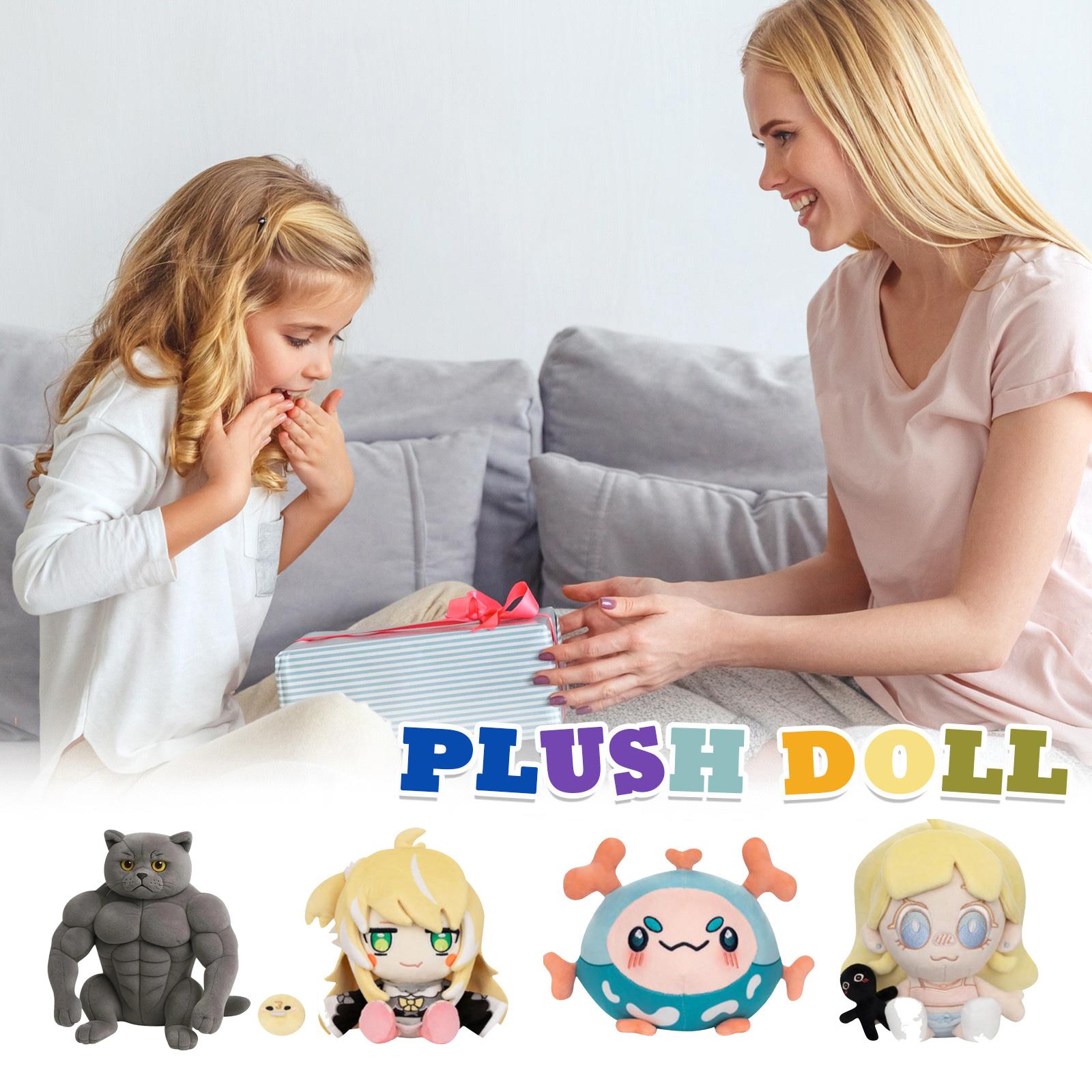 

Плюшевая кукла, Игрушка в подарок, Мультфильм, Детская тряпичная кукла, Детская подарочная подушка One Size