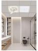 Modern Minimalist Integrated Kitchen Fan with Eye-Protection Light and Bathroom Recessed Oscillating Electric Fan Light