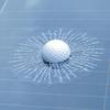 3D Prank Tricky Broken Glass Sticker Car Window Ball Hits Self Adhesive Funny Car Stickers (Golf)