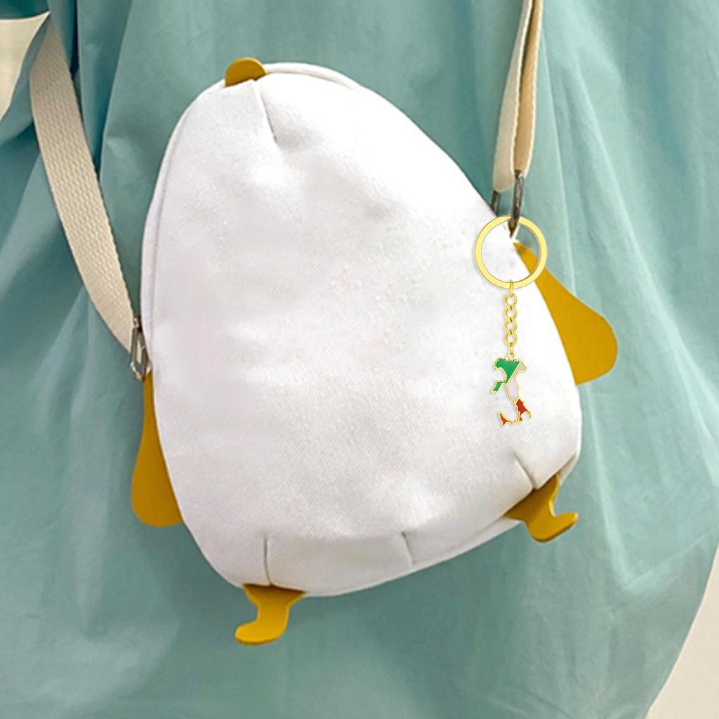 Trendiger Italien-Karten Schlüsselanhänger Edelstahl Material Schlüssel Schmuck Italien-Karten Schlüsselring Schlüssel Anhänger Geschenk für Frauen und Männer