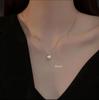 Pearl Necklace for Crystal Venetian Stainless For Comes with Gift Box [VIROMY] Women, Pearl, Pearl, Chain, Steel, Hypoallergenic, Silver, Weddings,
