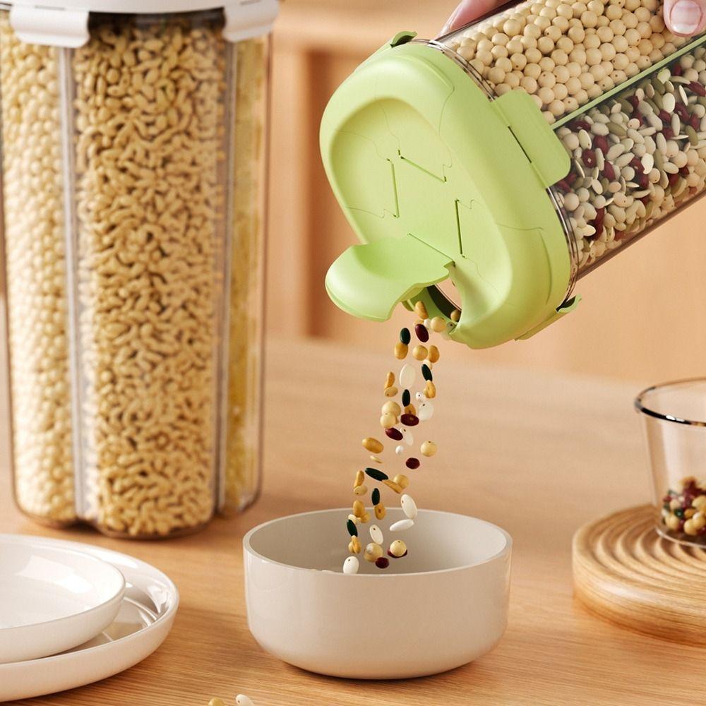 Large Capacity Cereal Grain Dispenser Sealed Food Storage Box Grain Storage Container  Kitchen
