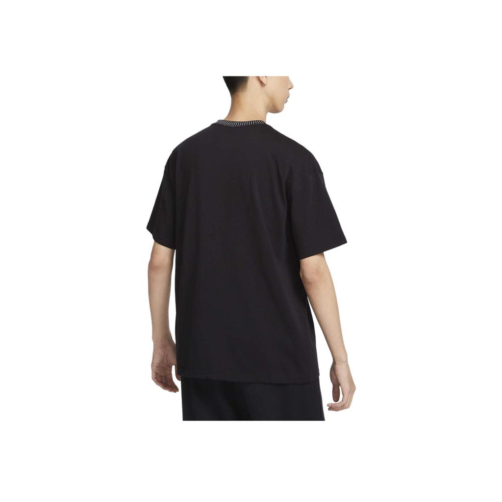 Nike Drop Shoulder Loose Knit Short Sleeve T-Shirt Men Tops Black FV3759-010