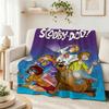 Scoobydoo Gang Anime Printed Blanket Skinfriendly Soft Fleece Blanket For Outdoor Travel Lightweight Home Decor Holiday Gift