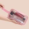 PU Damen Reiseaufbewahrungstasche Kosmetiktasche Make-up-Tasche Reise-Organizer-Taschen Wasserdichte Waschtasche Transparente Kosmetikkoffer