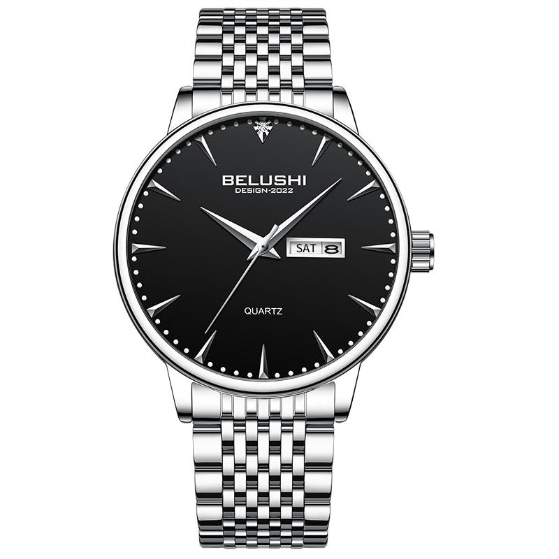 Business High Quality Men Watch Sport Quartz Man Wristwatch Waterproof Date Week Stainless Steel Fashion gift for Men 's Watch